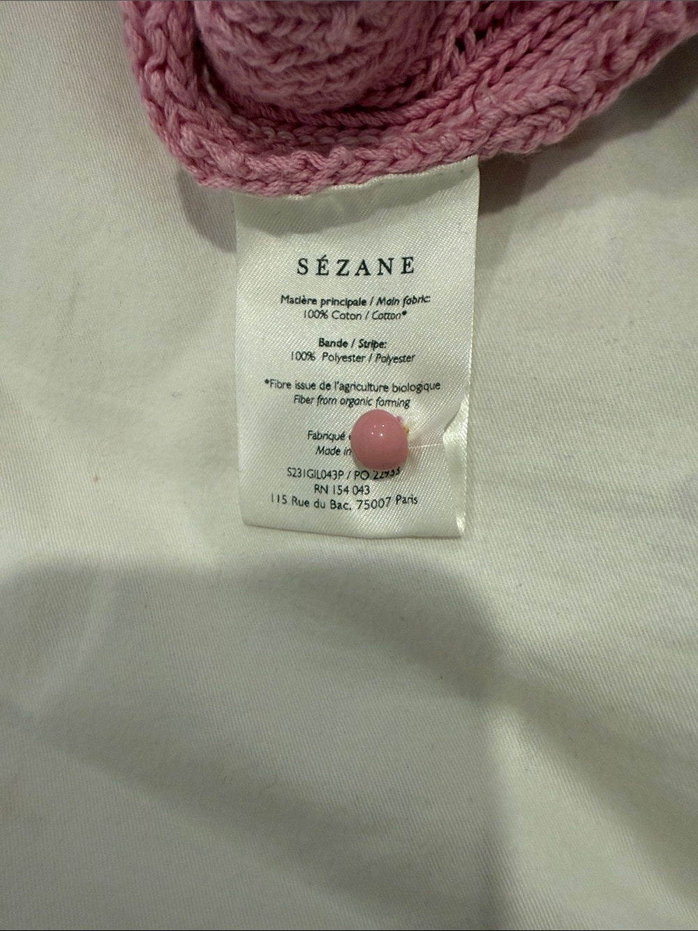 Sezane Beryl Cardigan in Pastel Pink - Picture 4 of 4